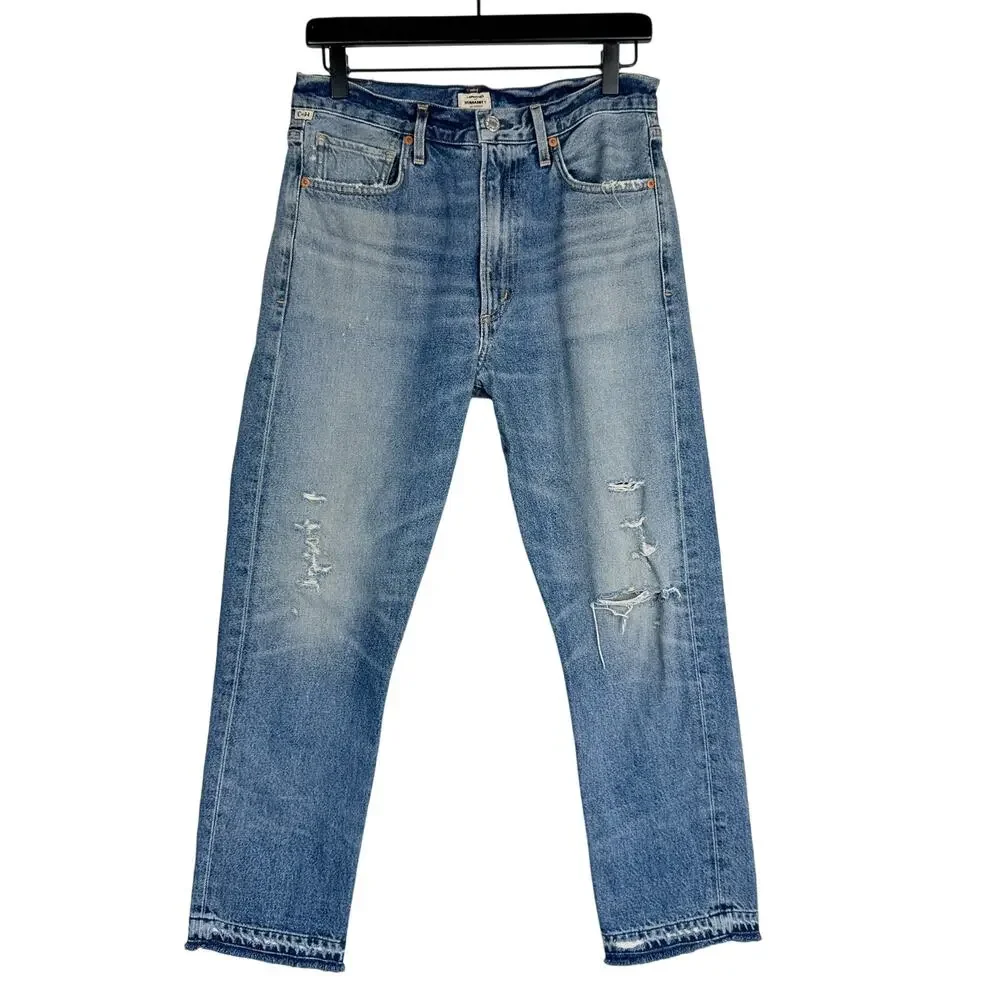 Citizens of Humanity Dree Crop High Rise Slim Straight Jeans Premium - 28